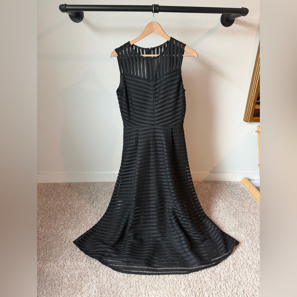 Gianni Bini Mesh Black Dress